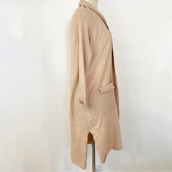 Knot Sisters long light pinkish/ cream open cardigan - Picture 5 of 9
